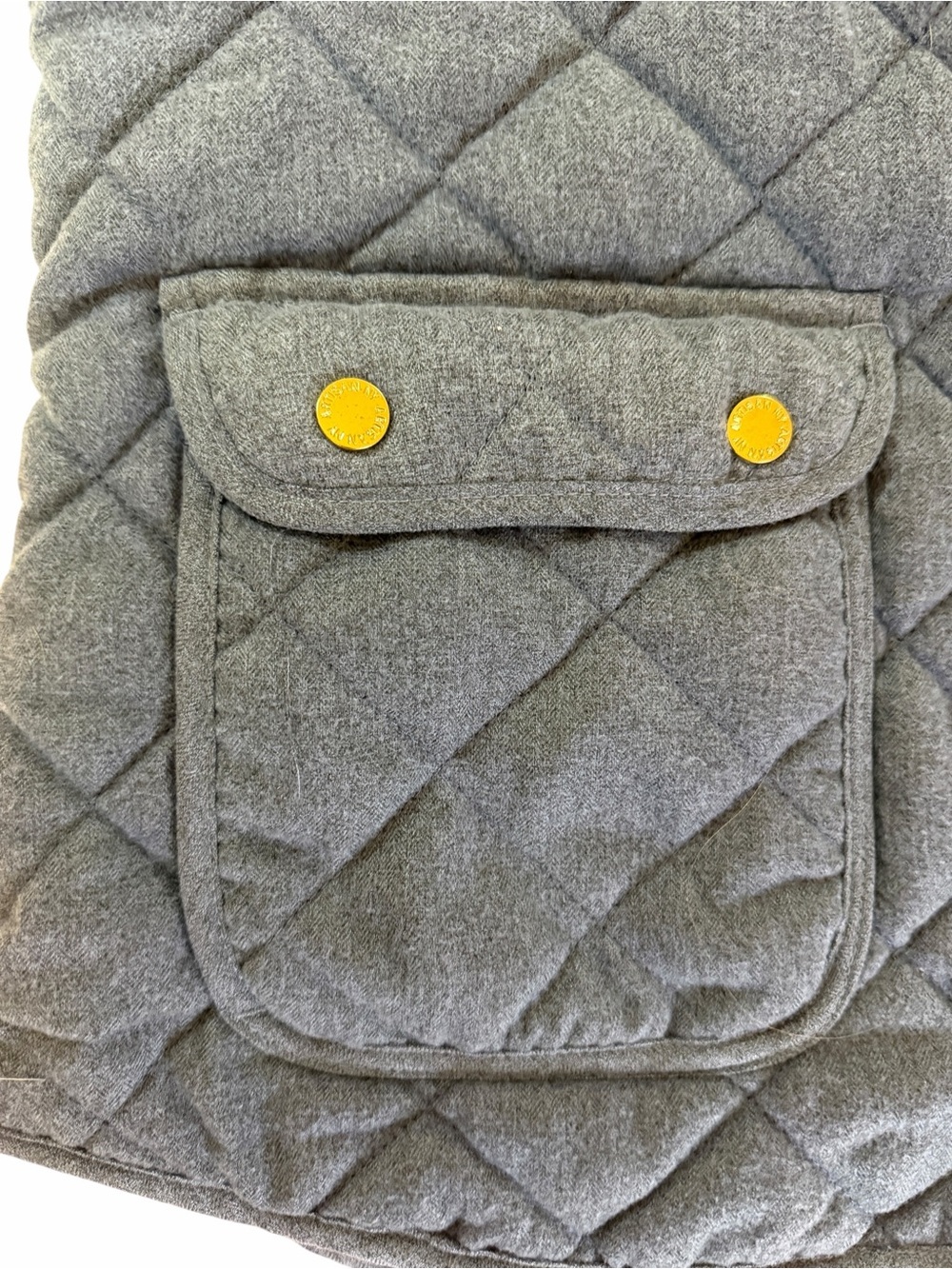 Artisan Ny Quilted Dark Blue Sleeveless Vest - Picture 4 of 9